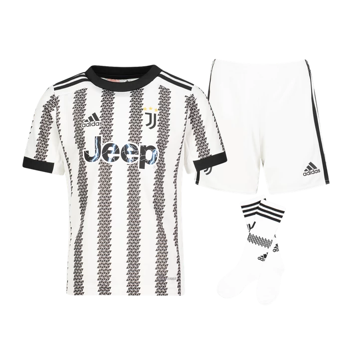 ADIDAS JUVENTUS HOME MINI 22/23, Fodboldsæt Til Børn, Hvid 5 ADIDAS JUVENTUS HOME MINI 22/23, Fodboldsæt Til Børn, Hvid - Billede 3