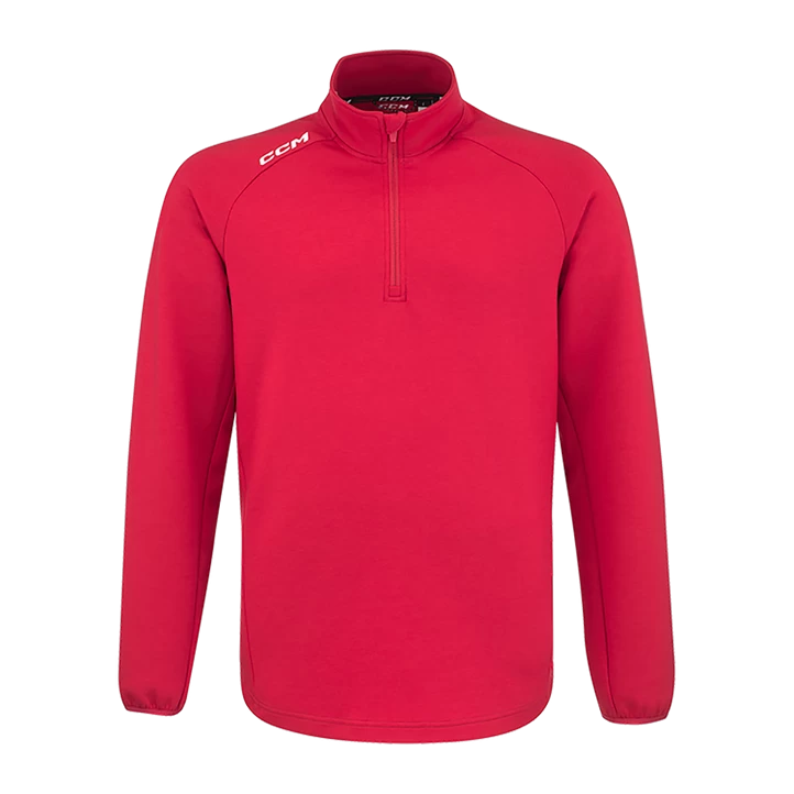 CCM Locker 1/4 Zip Sr 23/24, Fleecetrøje Senior, RED 4 CCM Locker 1/4 Zip Sr 23/24, Fleecetrøje Senior, RED - Billede 2