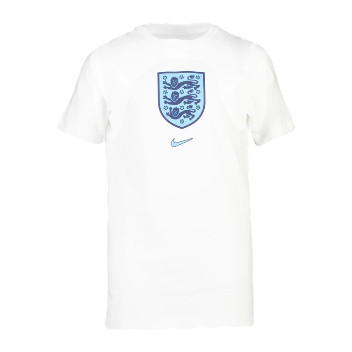 Nike England Crest World Cup 22 Tee, T-shirt, Barn, Hvid 3 Nike England Crest World Cup 22 Tee, T-shirt, Barn, Hvid