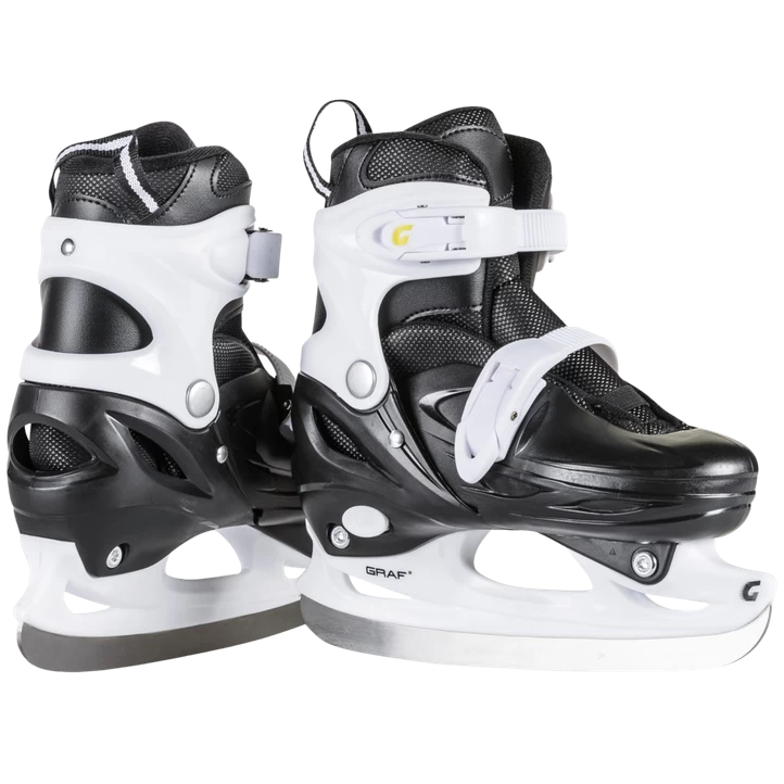 Graf Kid Adj. Hardshell Ice Skate, Hockeyskøjte, Sort 5 Graf Kid Adj. Hardshell Ice Skate, Hockeyskøjte, Sort - Billede 3