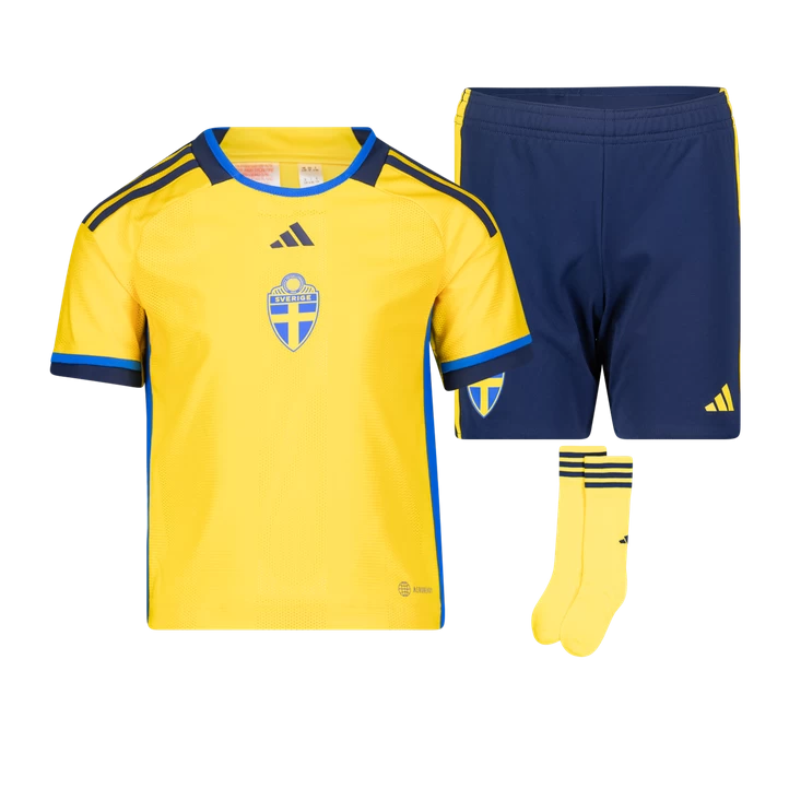 ADIDAS SWEDEN HOME MINIKIT / WC22, Fodboldsæt Til Børn, Yellow 6 ADIDAS SWEDEN HOME MINIKIT / WC22, Fodboldsæt Til Børn, Yellow - Billede 4