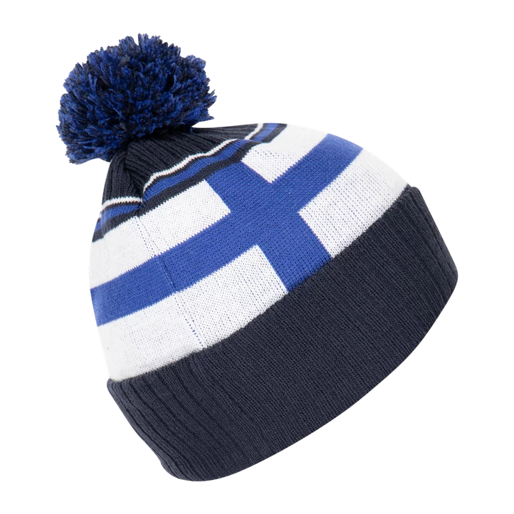 BAUER NE POM KNIT BEANIE - FINLAND- SR-21/22, Hue, Blå 4 BAUER NE POM KNIT BEANIE - FINLAND- SR-21/22, Hue, Blå - Billede 2
