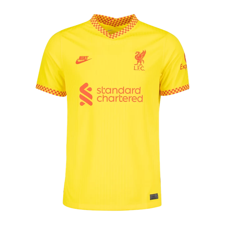 Nike LIVERPOOL FC M NK DF STADIUM JSY SS 3RD 21/22, Fodbolddragt, Senior, Yellow 3 Nike LIVERPOOL FC M NK DF STADIUM JSY SS 3RD 21/22, Fodbolddragt, Senior, Yellow