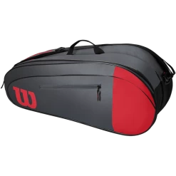 Wilson TEAM 6 PACK, Tennistaske, Rød