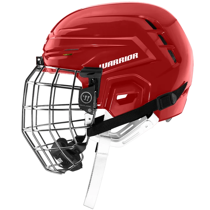 Warrior Alpha Yth Com SLV 22/23, Hockeyhjelm Til Børn, RD RED 3 Warrior Alpha Yth Com SLV 22/23, Hockeyhjelm Til Børn, RD RED
