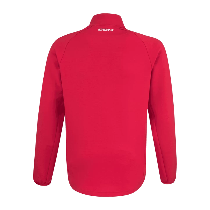 CCM Locker 1/4 Zip Sr 23/24, Fleecetrøje Senior, RED 5 CCM Locker 1/4 Zip Sr 23/24, Fleecetrøje Senior, RED - Billede 3