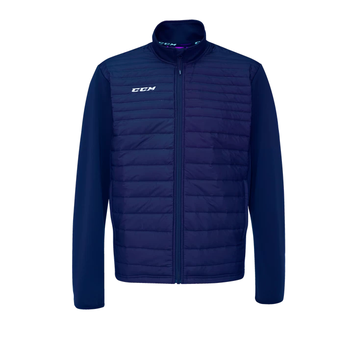 CCM Quilted Jacket, Træningsjakke Unisex, Dark Blue 3 CCM Quilted Jacket, Træningsjakke Unisex, Dark Blue