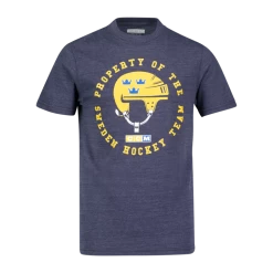 CCM T7990 THE TRI BLEND TEE SWE Navy Heathered -21/22, T-shirt Senior, Multicolor