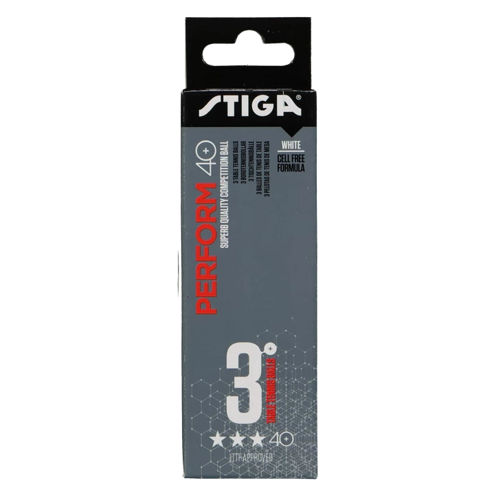Stiga Perform-bold, Hvid, 3-pack, Hvid 3 Stiga Perform-bold, Hvid, 3-pack, Hvid