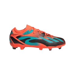 ADIDAS X Speedportal Messi.3 FG/AG Jr / Q1 23, Fodboldstøvle, Natur- Og Kunstgræs, Unisex, Orange