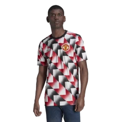 ADIDAS MANCHESTER UNITED PRE-MATCH JERSEY 22/23, Fodboldtrøje, Unisex, Hvid