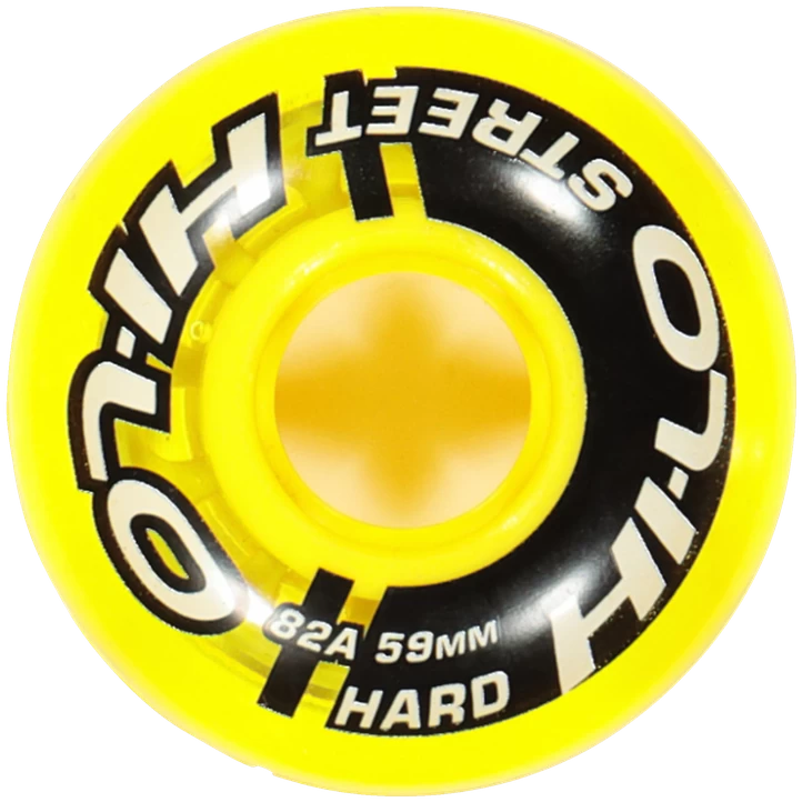 Bauer Hi-lo S19 Street 4pk 82a-23/24, Inlinerhjul 4-pak, Yellow 3 Bauer Hi-lo S19 Street 4pk 82a-23/24, Inlinerhjul 4-pak, Yellow - Billede 2