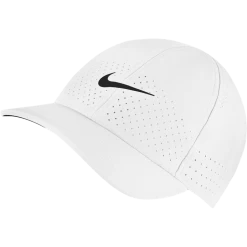Nike Aero Advantage Cap, Tenniskasket, Hvid
