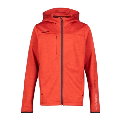 Bauer Vapor Fleece Zip Hoodie 22/23, Hættetrøje, Junior, Rød