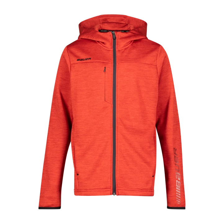 Bauer Vapor Fleece Zip Hoodie 22/23, Hættetrøje, Junior, Rød 3 Bauer Vapor Fleece Zip Hoodie 22/23, Hættetrøje, Junior, Rød