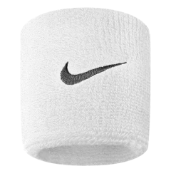 Nike Swoosh Wristbands, Svedbånd Unisex, Hvid