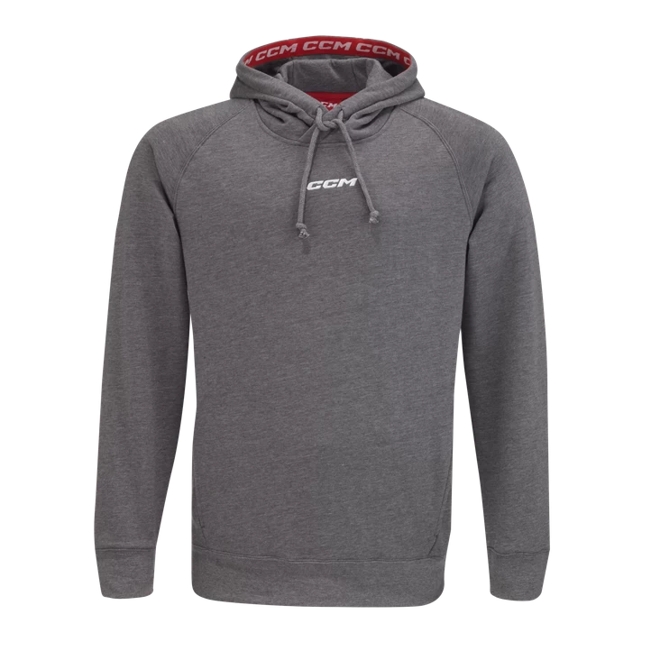 CCM Team Fleece Pullover Hoodie Adult, Hættetrøje Senior, Grey 3 CCM Team Fleece Pullover Hoodie Adult, Hættetrøje Senior, Grey