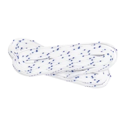36pack Texstyle Waxed Laces 244cm White-22/23, Voksbehandlede Hockeysnørebånd, STD