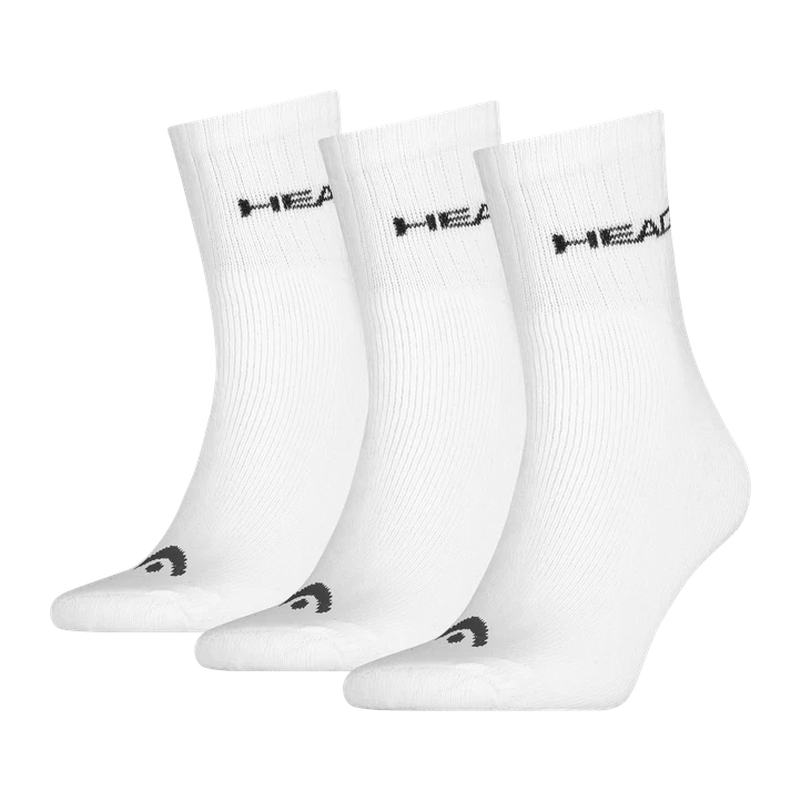 Head Socks Tennis 3P Club, Tennissokker, Hvid 3 Head Socks Tennis 3P Club, Tennissokker, Hvid