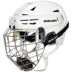 Bauer Re-Akt 150 Helmet Combo 23/24, Hockeyhjelm, Senior, Hvid
