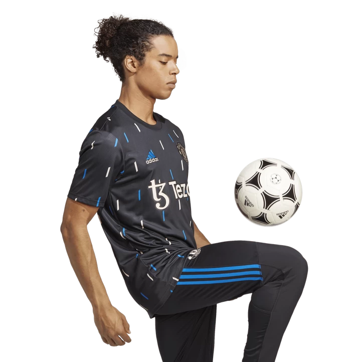 ADIDAS Manchester United Pre Match Shirt, Fodboldtrøje, Herre, Sort 4 ADIDAS Manchester United Pre Match Shirt, Fodboldtrøje, Herre, Sort - Billede 2