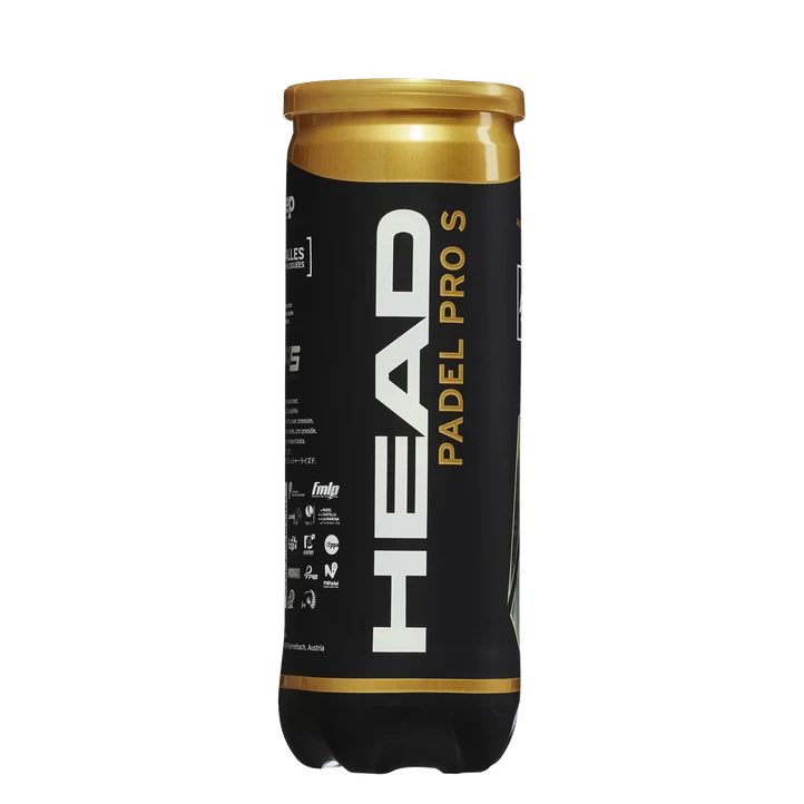 Head Padel Pro S, Padelbold, Yellow 3 Head Padel Pro S, Padelbold, Yellow
