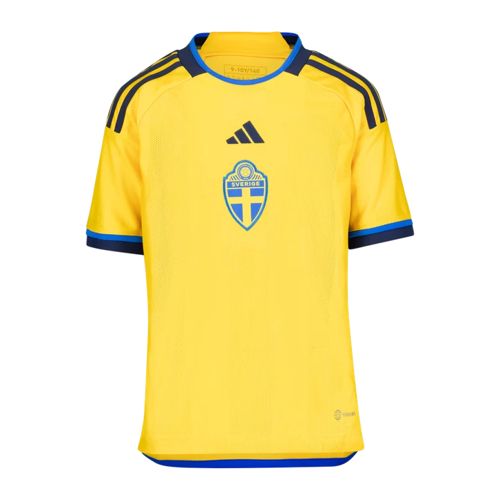 ADIDAS Sweden Home JSY Y / WC22, Fodbolddragt Junior, Yellow 3 ADIDAS Sweden Home JSY Y / WC22, Fodbolddragt Junior, Yellow
