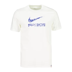 Nike France Swoosh Fed World Cup 22 Tee, T-shirt Herre, Hvid