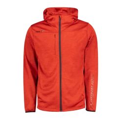 BAUER VAPOR FLEECE ZIP HOODIE SR 21/22, Hættetrøje, Senior, Rød