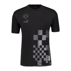 Puma BVB Dortmund FtblCulture Tee, T-shirt Herre, Sort