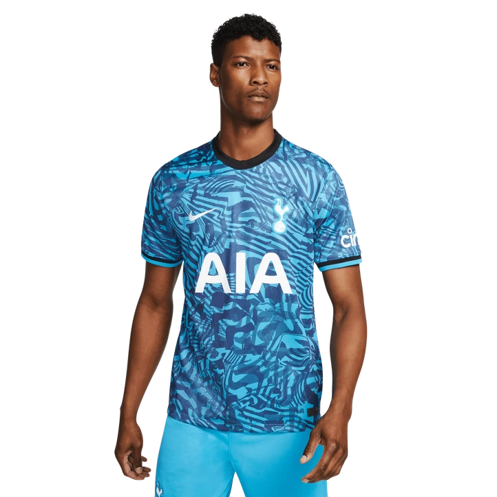 Nike Tottenham FC Dri-FIT Stadium Jersey Short Sleeve 3RD 22/23, Fodbolddragt, Herre, Turquoise 3 Nike Tottenham FC Dri-FIT Stadium Jersey Short Sleeve 3RD 22/23, Fodbolddragt, Herre, Turquoise