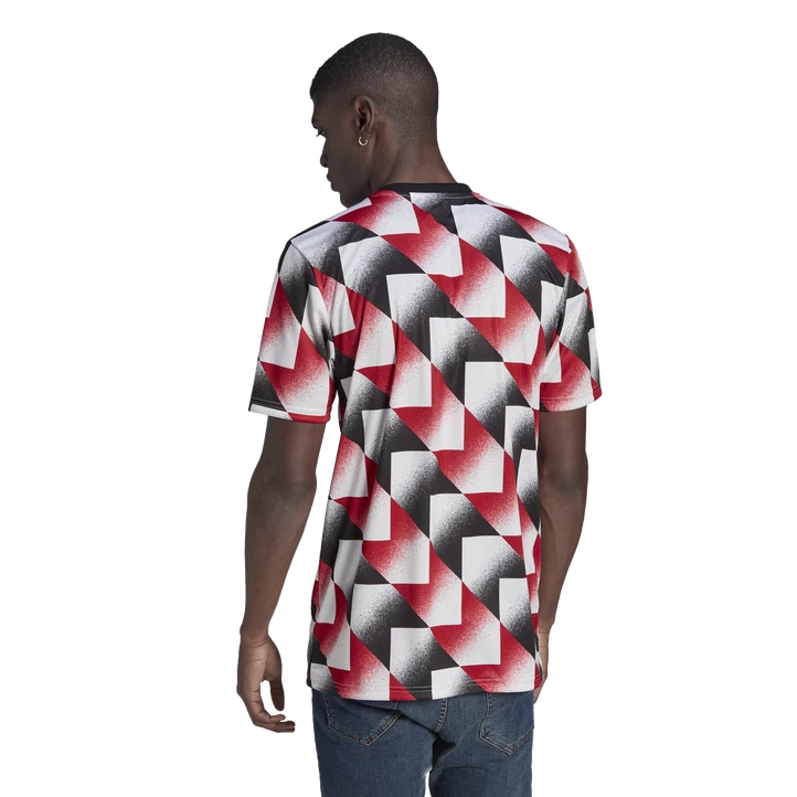 ADIDAS MANCHESTER UNITED PRE-MATCH JERSEY 22/23, Fodboldtrøje, Unisex, Hvid 4 ADIDAS MANCHESTER UNITED PRE-MATCH JERSEY 22/23, Fodboldtrøje, Unisex, Hvid - Billede 2