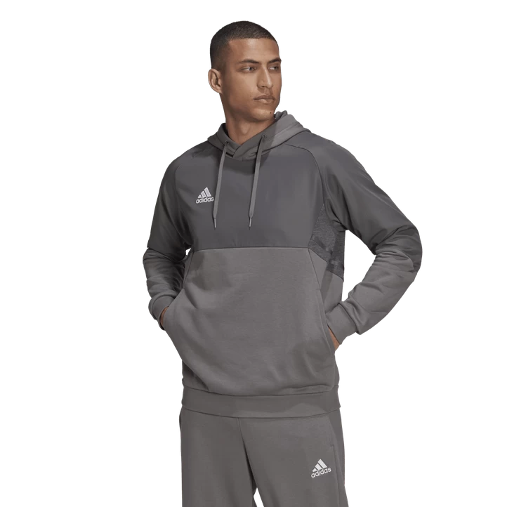 ADIDAS CONDIVO 22 HOODY, Hættetrøje, Herre, Grå 4 ADIDAS CONDIVO 22 HOODY, Hættetrøje, Herre, Grå - Billede 2