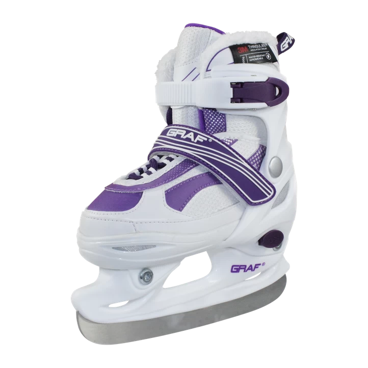 GRAF Thinsulate Kid Adj. Ice Skate, Hockeyskøjte Til Børn, Hvid 4 GRAF Thinsulate Kid Adj. Ice Skate, Hockeyskøjte Til Børn, Hvid - Billede 2