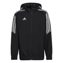 ADIDAS CONDIVO 22 ALL WEATHER JACKET Y, Fodboldjakke, Junior, Sort