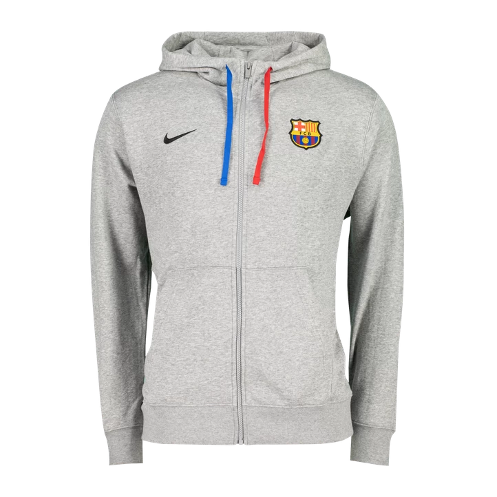 Nike FC Barcelona NSW Club Hoodie Full Zip FT Champions League, Hættejakke, Herre, Grå 8 Nike FC Barcelona NSW Club Hoodie Full Zip FT Champions League, Hættejakke, Herre, Grå - Billede 6