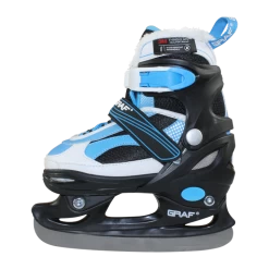 GRAF Thinsulate Kid Adj. Ice Skate, Hockeyskøjte Til Børn, Sort