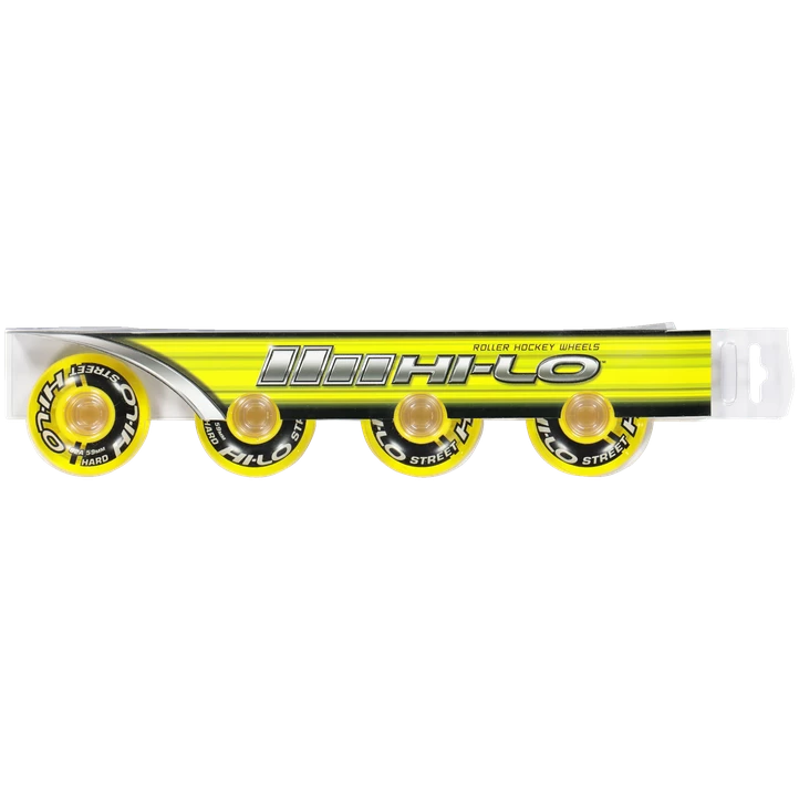 Bauer Hi-lo S19 Street 4pk 82a-23/24, Inlinerhjul 4-pak, Yellow 2 Bauer Hi-lo S19 Street 4pk 82a-23/24, Inlinerhjul 4-pak, Yellow