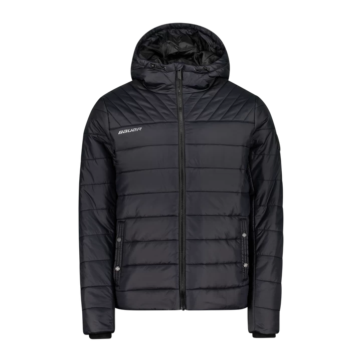 BAUER SUPREME HOODED PUFFER JKT -YTH 21/22, Jakke, Junior, Sort 3 BAUER SUPREME HOODED PUFFER JKT -YTH 21/22, Jakke, Junior, Sort