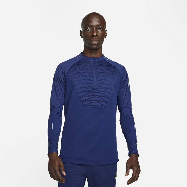 Nike M NK TF STRIKE DRIL TOP WINTER, Træningstrøje, Herre, Blå 3 Nike M NK TF STRIKE DRIL TOP WINTER, Træningstrøje, Herre, Blå
