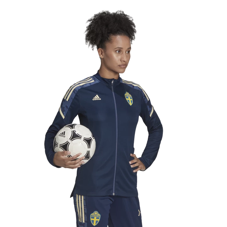 ADIDAS SWEDEN TRAINING JACKET W / EC22, Træningsjakke, Dame, Dark Blue 4 ADIDAS SWEDEN TRAINING JACKET W / EC22, Træningsjakke, Dame, Dark Blue - Billede 2