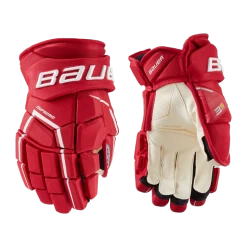 Bauer S21 SUPREME 3S PRO GLOVE - SR 21/22, Hockeyhandske, Senior, Rød