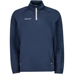 BAUER VAPOR FLEECE 1/4 ZIP TOP SR 21/22, Fleecetrøje, Senior, Dark Blue