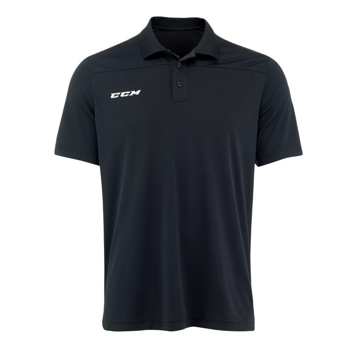 CCM Team Pique, Poloshirt, Senior, Sort 3 CCM Team Pique, Poloshirt, Senior, Sort