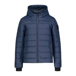 BAUER SUPREME HOODED PUFFER JKT -YTH 21/22, Jakke, Junior, Dark Blue