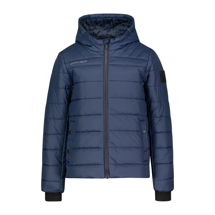 BAUER SUPREME HOODED PUFFER JKT -YTH 21/22, Jakke, Junior, Dark Blue 3 BAUER SUPREME HOODED PUFFER JKT -YTH 21/22, Jakke, Junior, Dark Blue