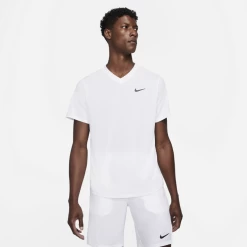 Nike Nkct Dri-FIT Victory Top, Tennistrøje, Herre, Hvid