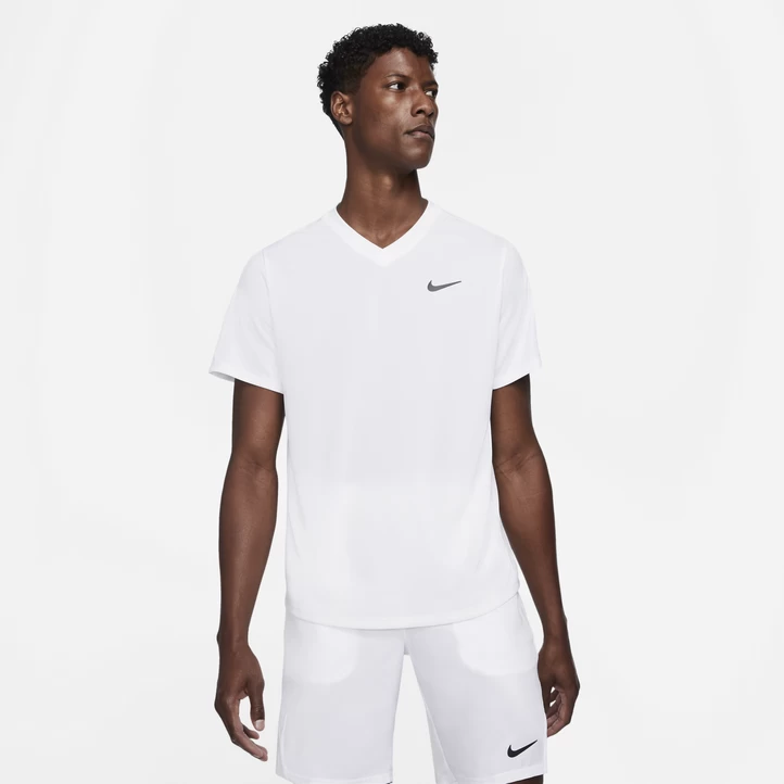 Nike Nkct Dri-FIT Victory Top, Tennistrøje, Herre, Hvid 3 Nike Nkct Dri-FIT Victory Top, Tennistrøje, Herre, Hvid