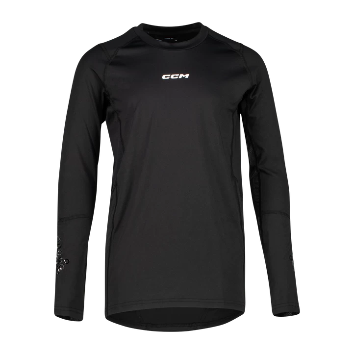 CCM COMPRESSION LS TOP WITH GEL YT, Kompressionstrøje Barn, BLACK 3 CCM COMPRESSION LS TOP WITH GEL YT, Kompressionstrøje Barn, BLACK