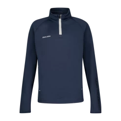 BAUER VAPOR FLEECE 1/4 ZIP TOP YTH 21/22, Fleecetrøje, Junior, Dark Blue